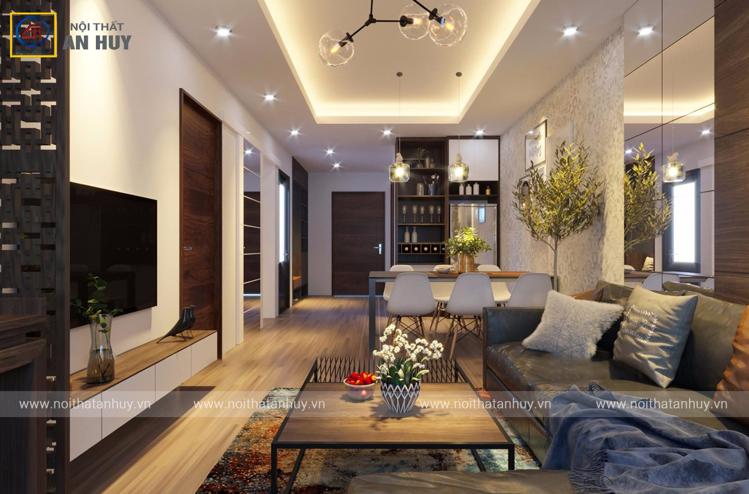 Top 6 mẫu thiết kế chung cư phong cách hiện đại  FVHOME Build your dream  space